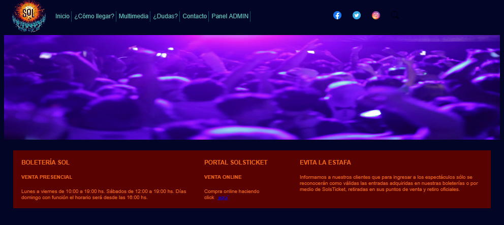 EstadioSol (Bootcamp Project)